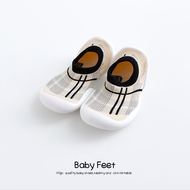 Baby Cartoon Anti-skid Floor Socks Spring and Autumn Leopard Print Children's Rubber Sole Shoes Baby Toddler Fashion Sock Shoes